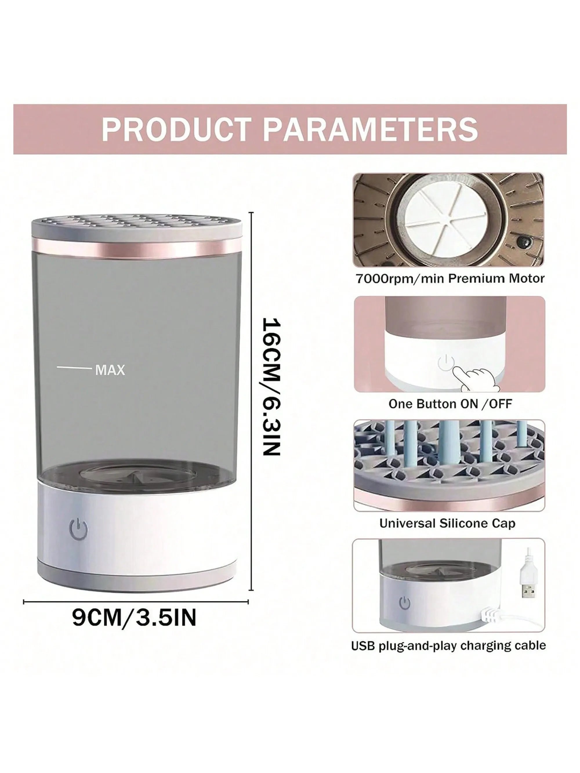 Modern Grace Electric Makeup brush cleaner