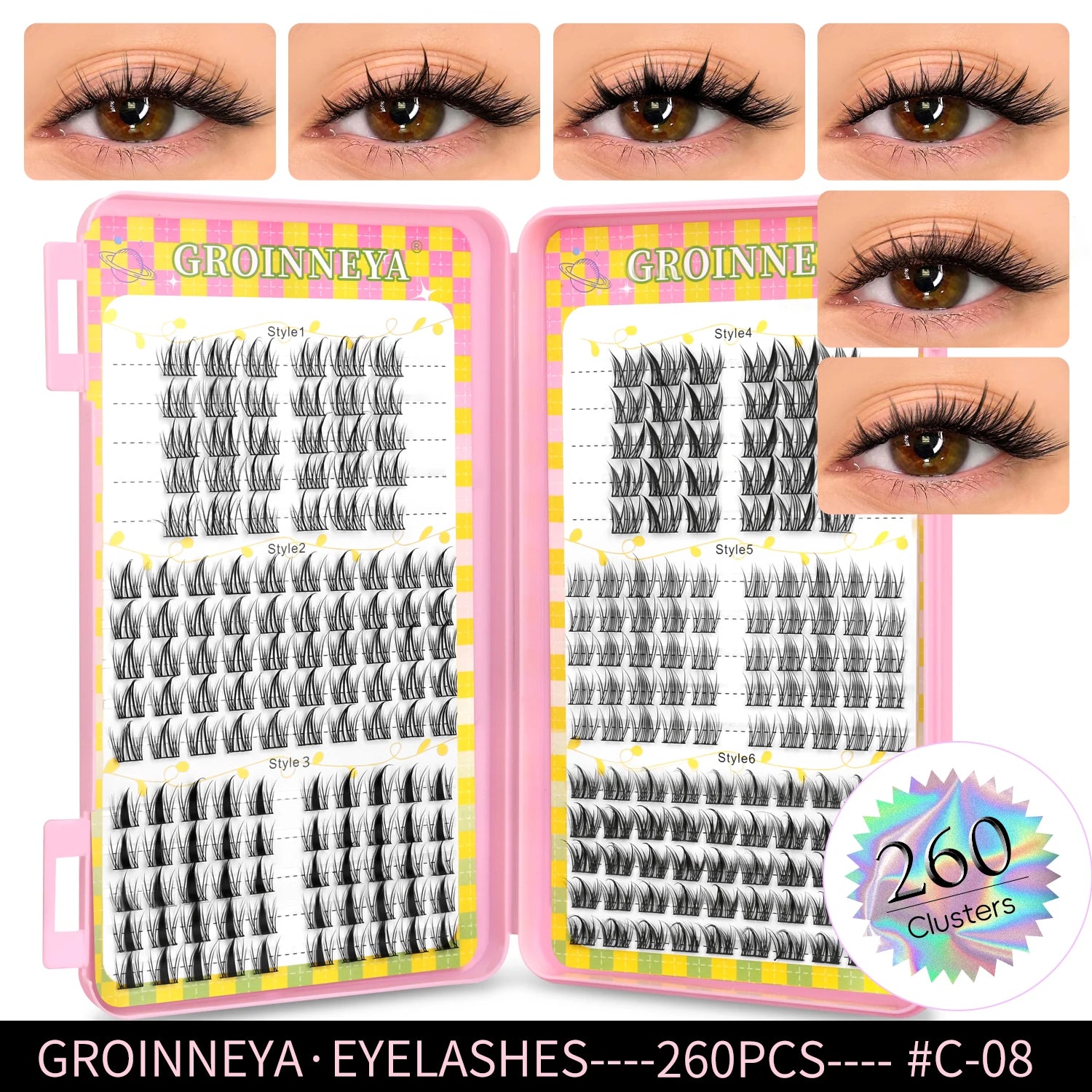 Cluster Lashes Mixed Tray