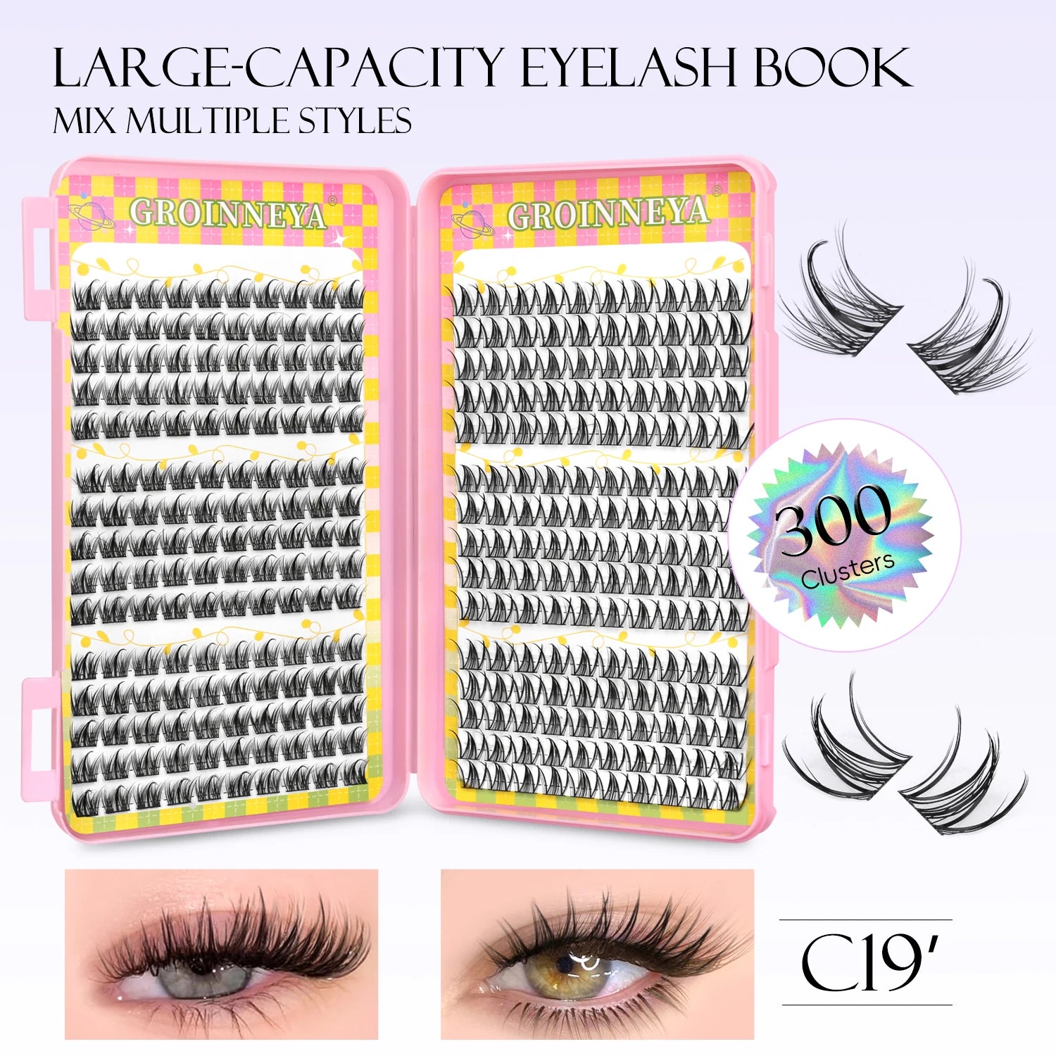 Cluster Lashes Mixed Tray